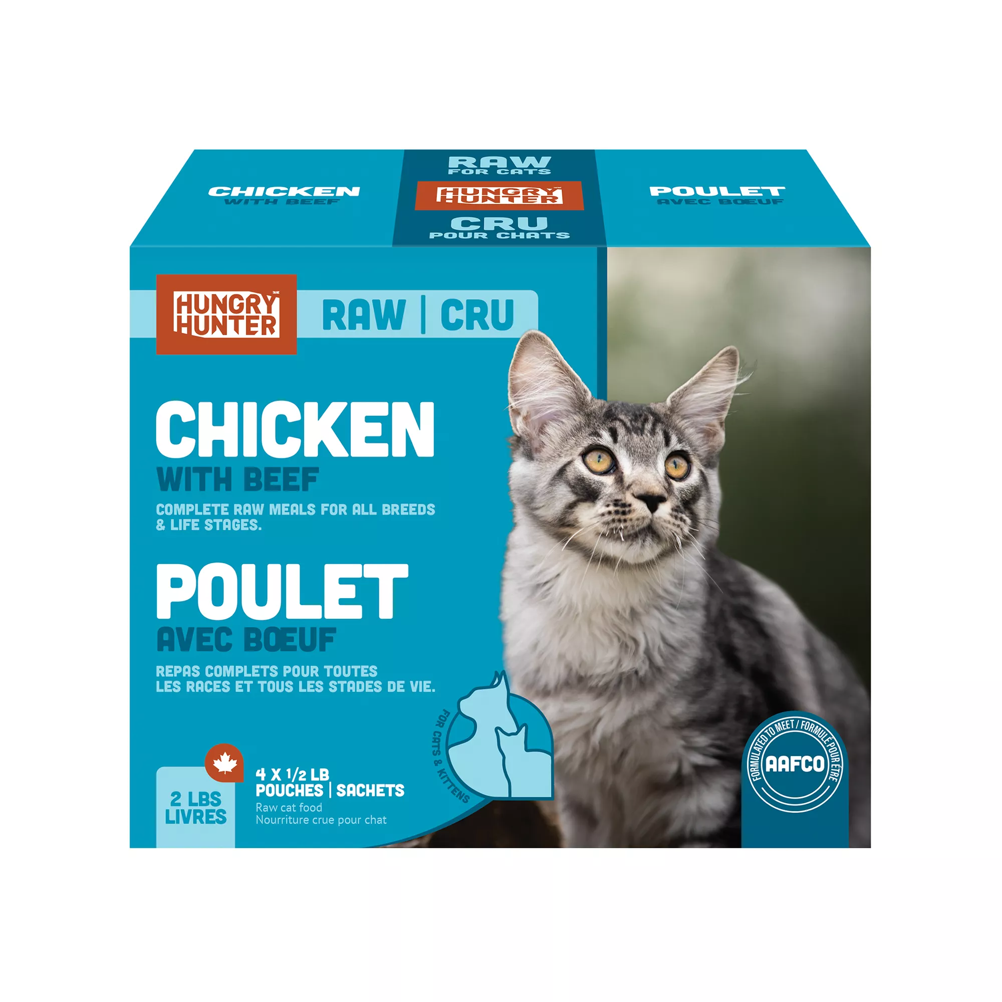 Hungry Hunter Frozen Raw Cat Food - Chicken