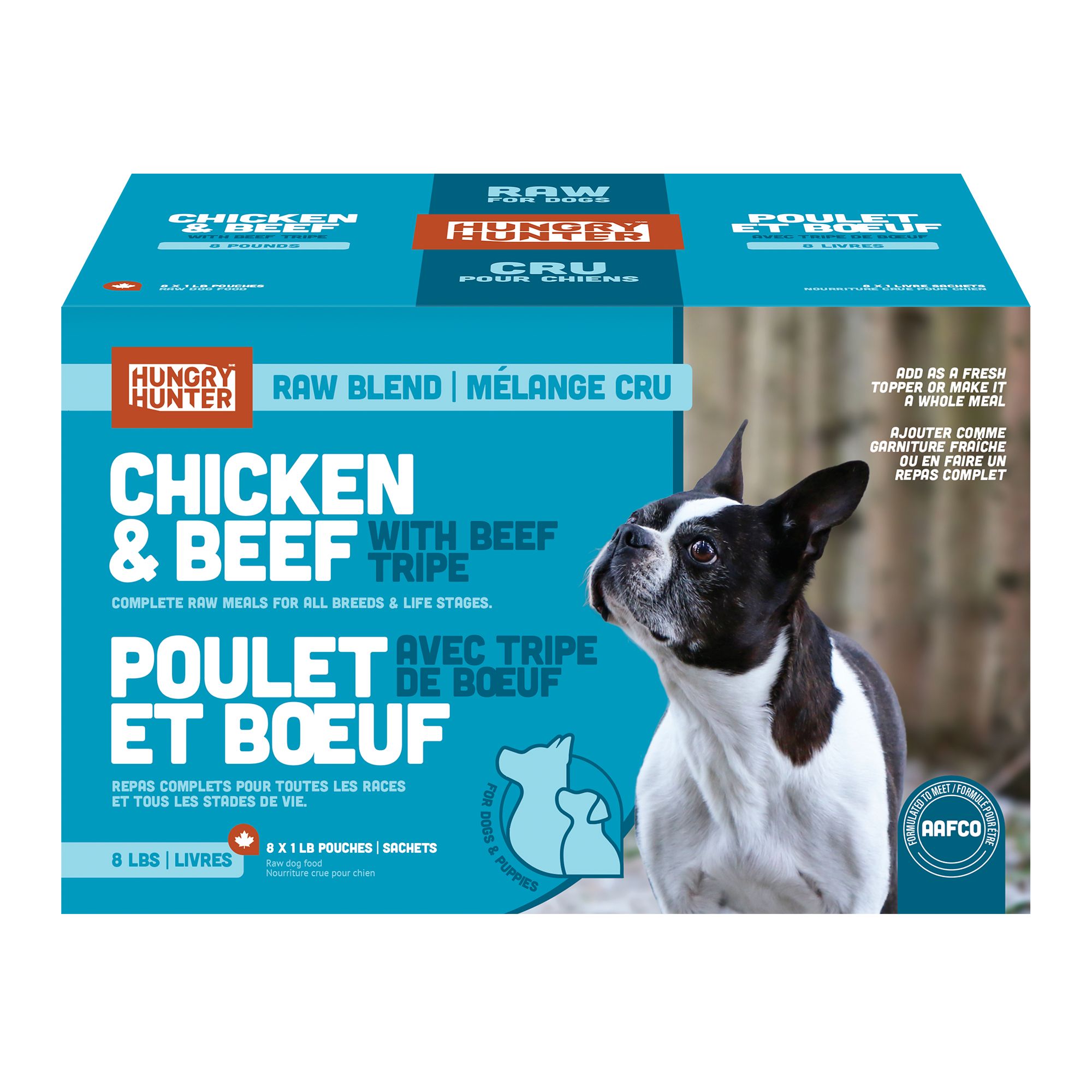 Hungry Hunter Frozen Raw Dog Food Chicken & Beef dog Fresh & Frozen