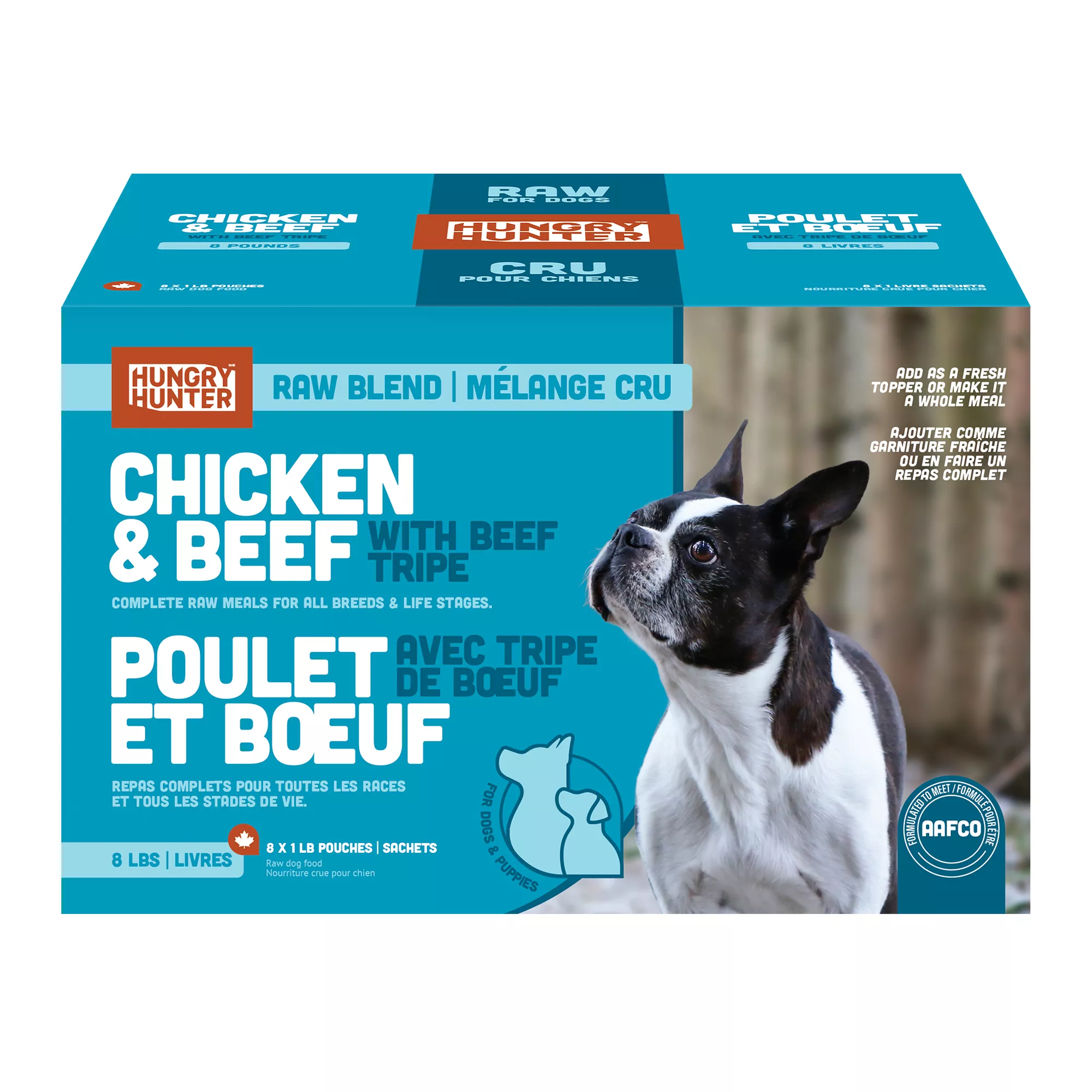 Hungry Hunter Frozen Raw Dog  Food - Chicken & Beef