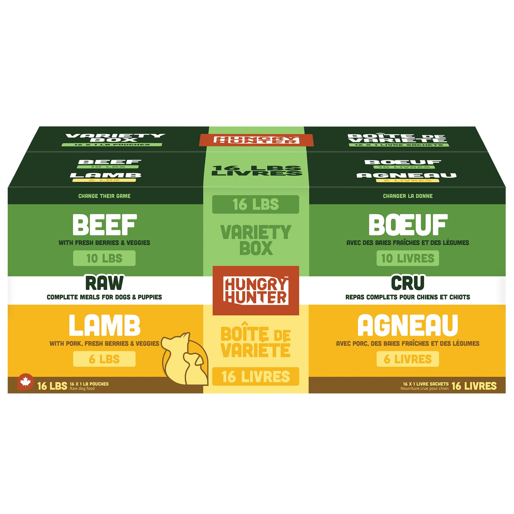 Hungry Hunter Frozen Raw Dog Food Beef & Lamb Multipack dog Fresh