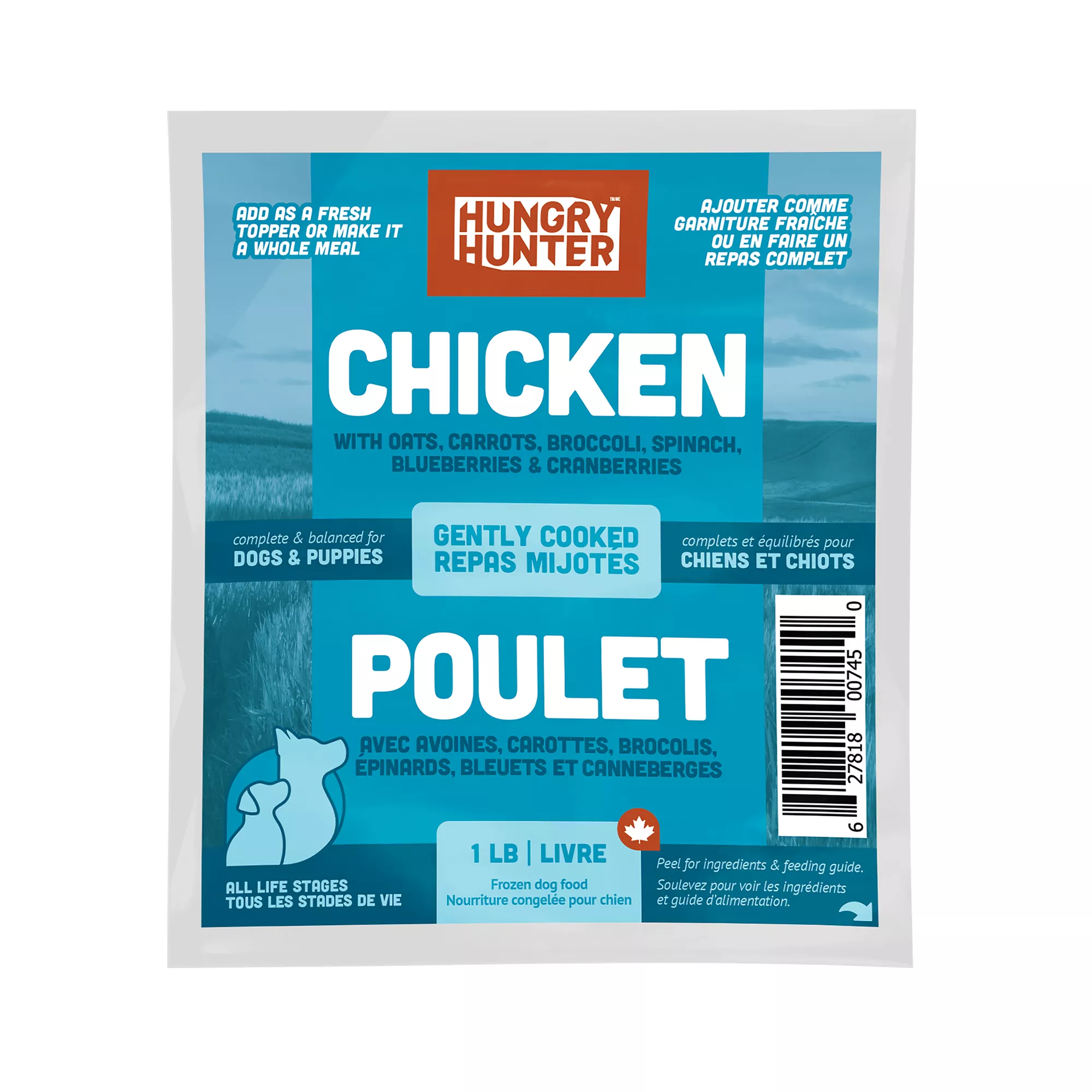 Hungry Hunter Gently Cooked Frozen Dog Food - Chicken