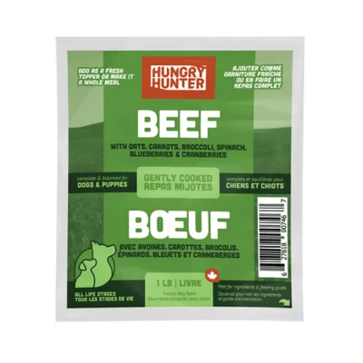 Product Hungry Hunter Gently Cooked Frozen Dog Food - Beef