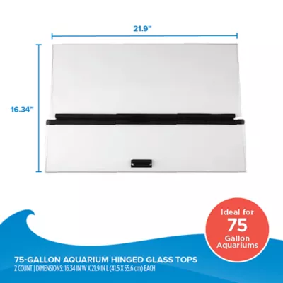 Top Fin® Aquarium Hinged Glass Lid - Image 2
