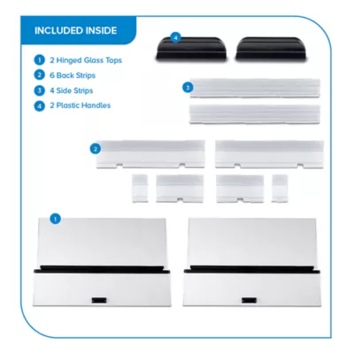 Top Fin® Aquarium Hinged Glass Lid - Image 3