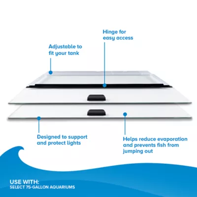 Top Fin® Aquarium Hinged Glass Lid - Image 4