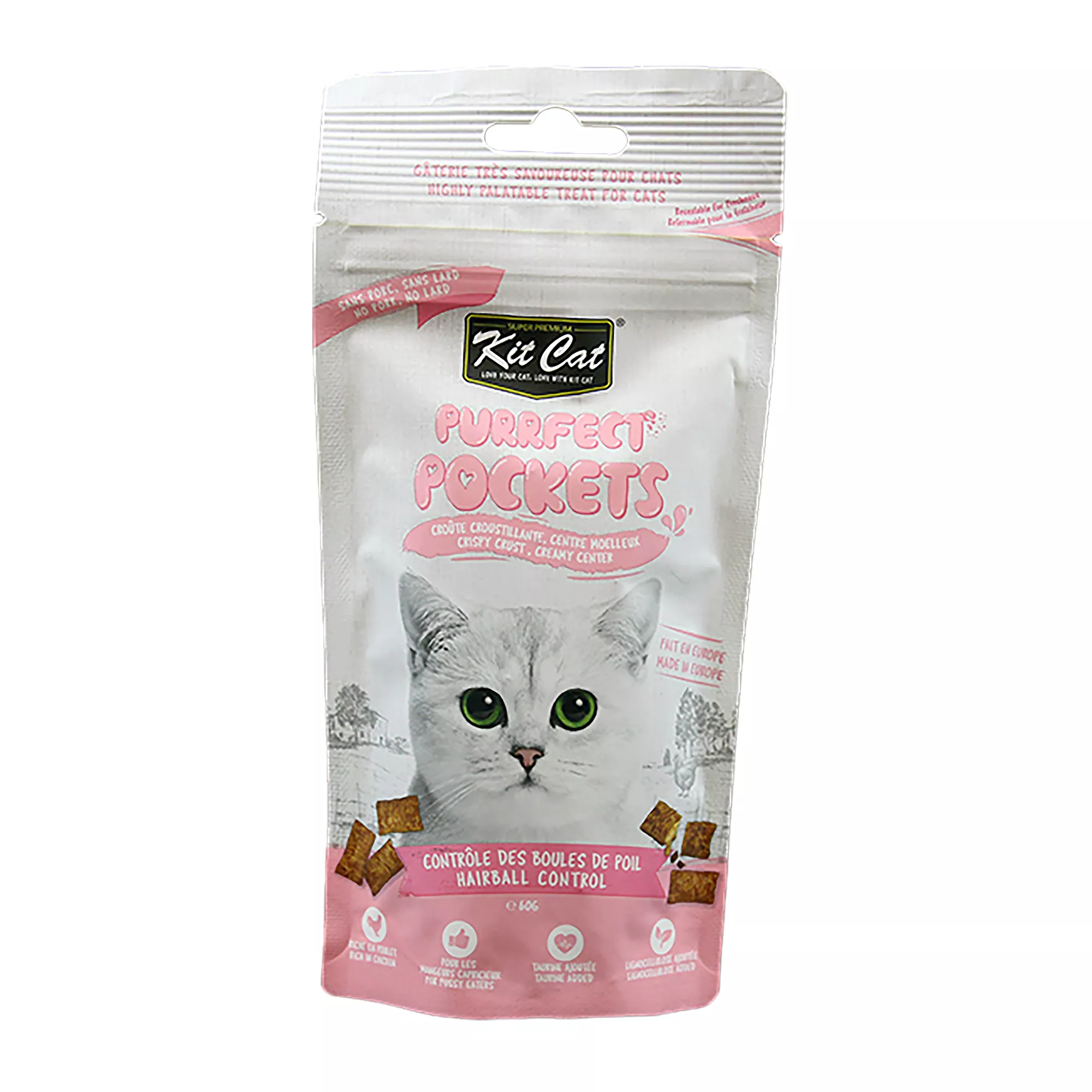 Kit Cat Purrfect Pockets Adult Cat Treat - Poultry