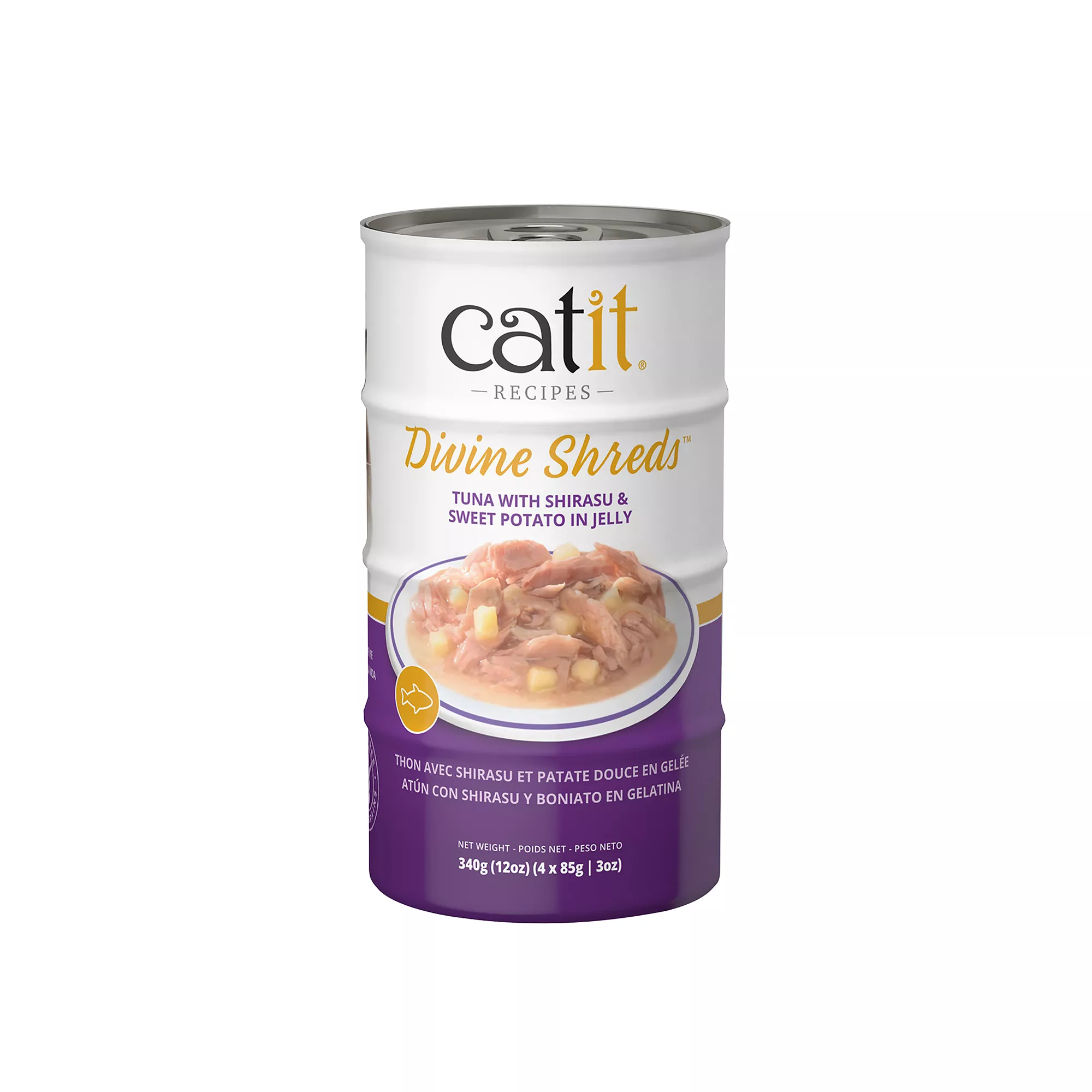 Catit Divine Shreds Cat Food - Tuna with Shrimp and Sweet Potato