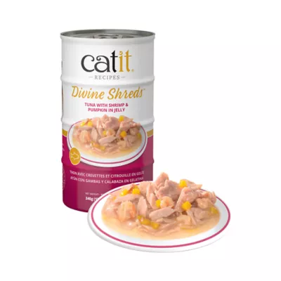 Product Catit Divine Shreds Cat Food - Tuna with Shrimp and Pumpkin