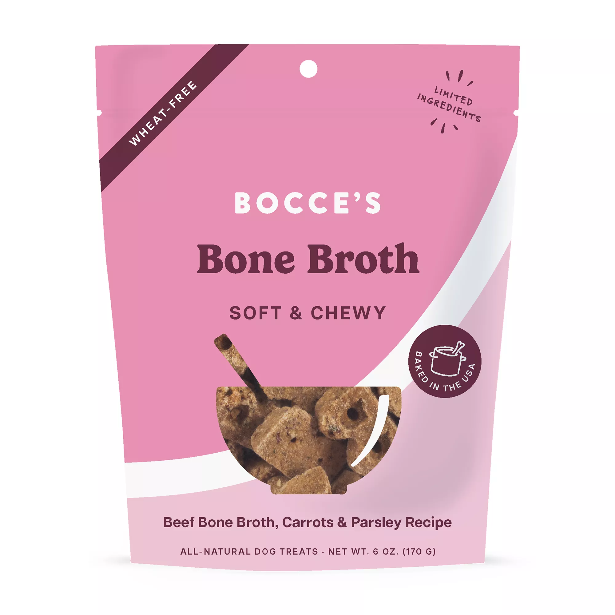 Bocce's Bakery Bone Broth Soft and Chewy 6 OZ