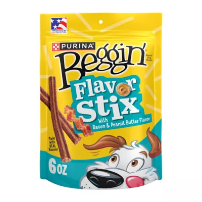 Product Purina Beggin' Flavor Stix with Bacon and Peanut Butter Flavor Dog Treats