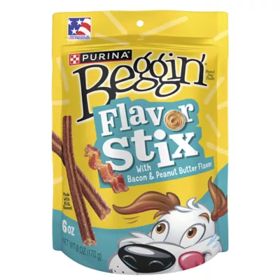 Product Purina Beggin' Flavor Stix with Bacon and Peanut Butter Flavor Dog Treats