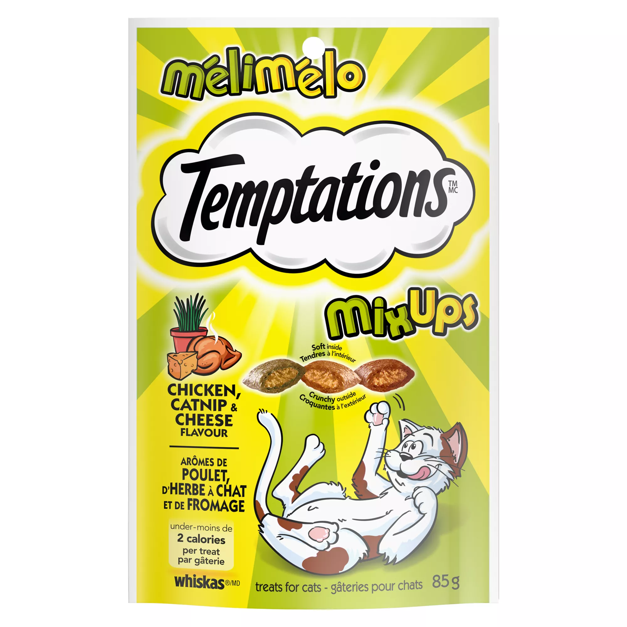 Temptations Mix-Ups Adult Cat Treats - Catnip Flavour