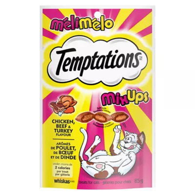 Product Temptations Mix-Ups Adult Cat Treats - Chicken, Beef, Turkey