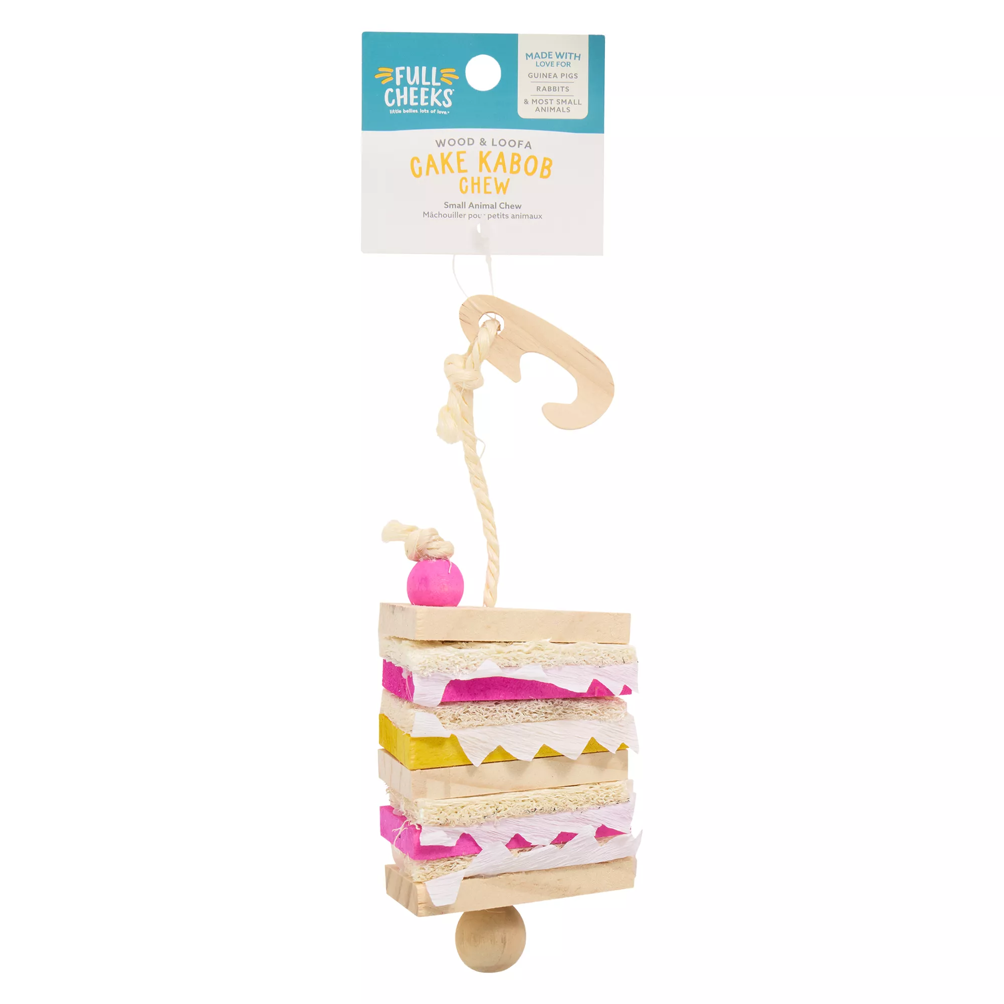 Full Cheeks&trade; Wooden Cake Slice Kabob Toy