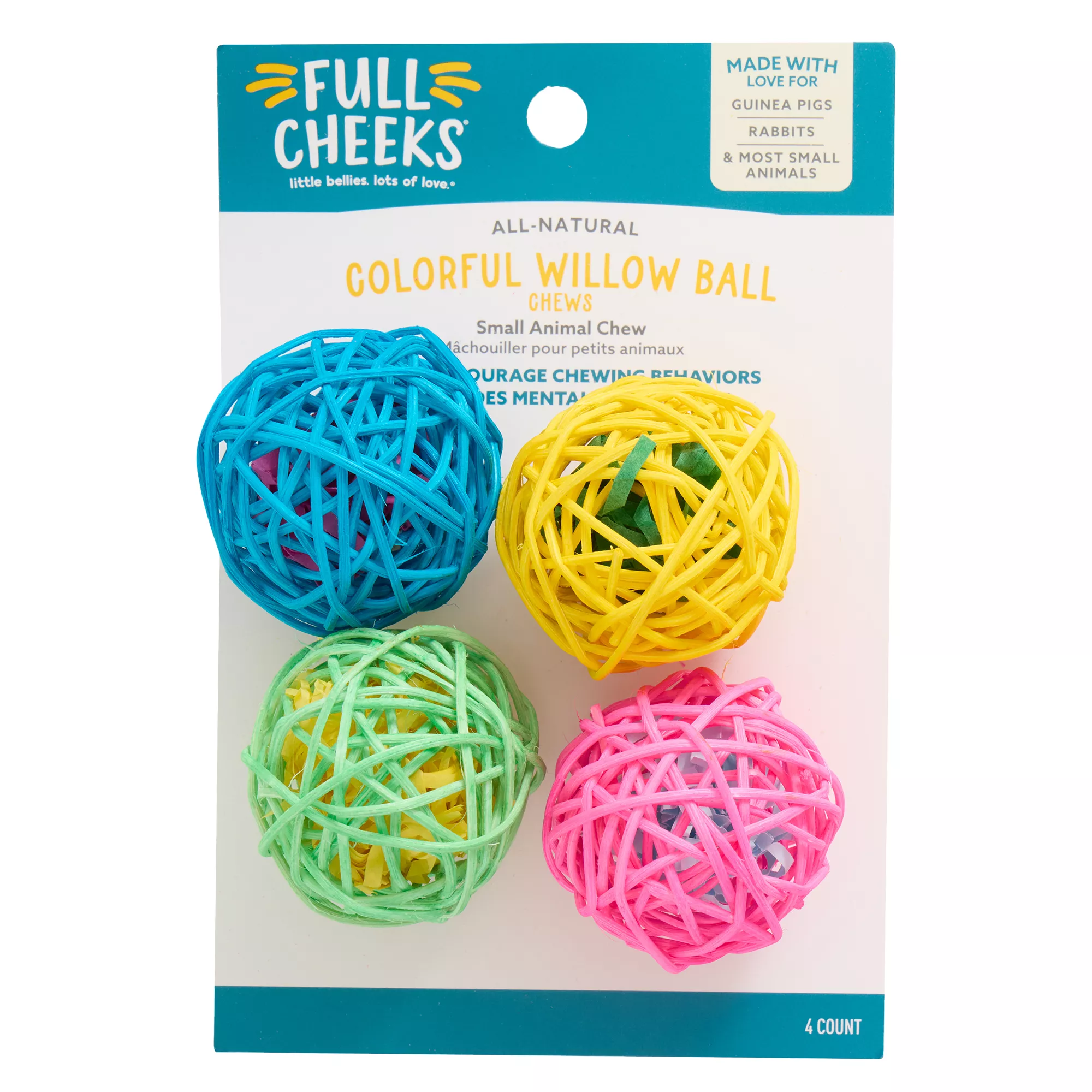 Full Cheeks&trade; Rattan Willow Ball Chews