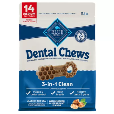 Product Blue Buffalo Medium Dental Chews - Chicken & Spearmint