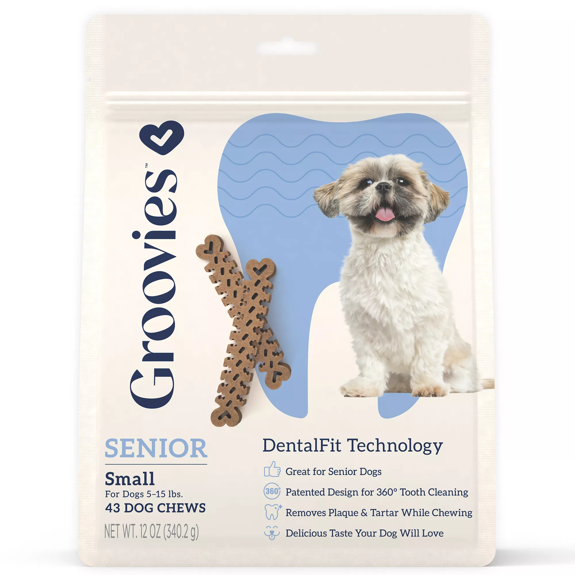 Groovies Next Generation Dental Chews Advanced Senior - Small