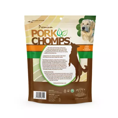 Product Pork Chomps 2.5" Baked Pressed Pork Rings with Chicken 8 CT 11. OZ