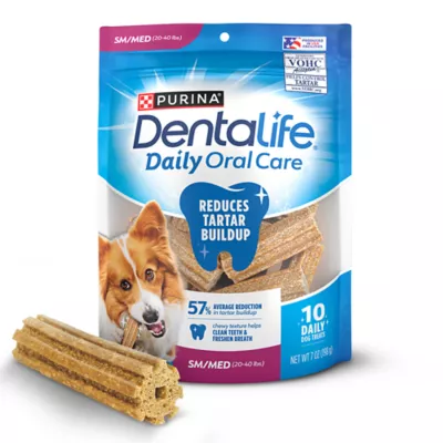 Product Purina DentaLife Daily Oral Care Small/Medium Breed Dental Treats 10 Count 7 OZ