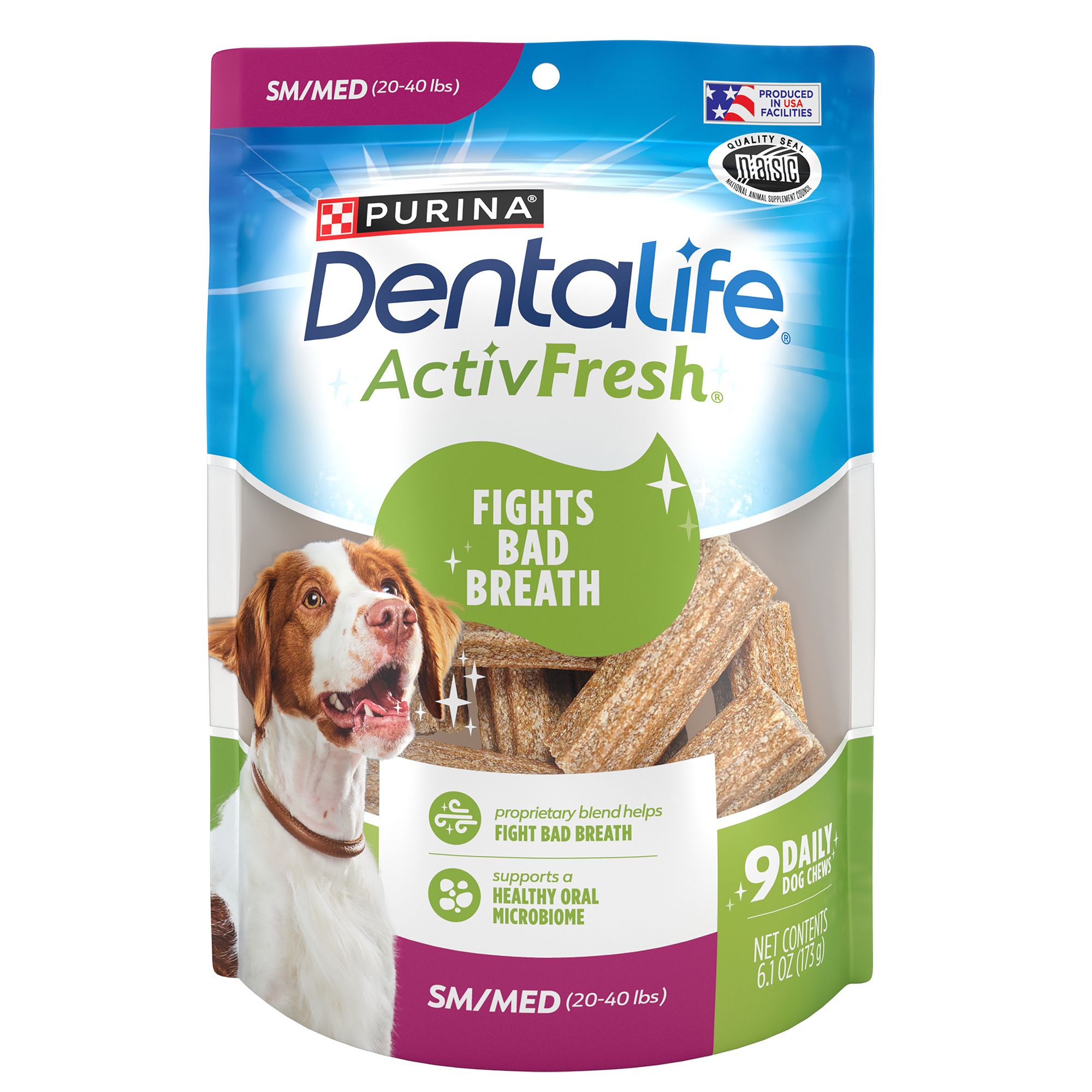 DentaLife Purina DentaLife ActivFresh Flavor Adult Small/Medium Breed  Dental Treats 6 Count 6.1 OZ | The Market Place