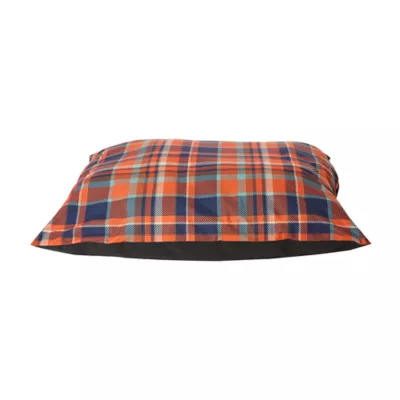 Product Value Beds Orange Plaid Pillow Dog Bed