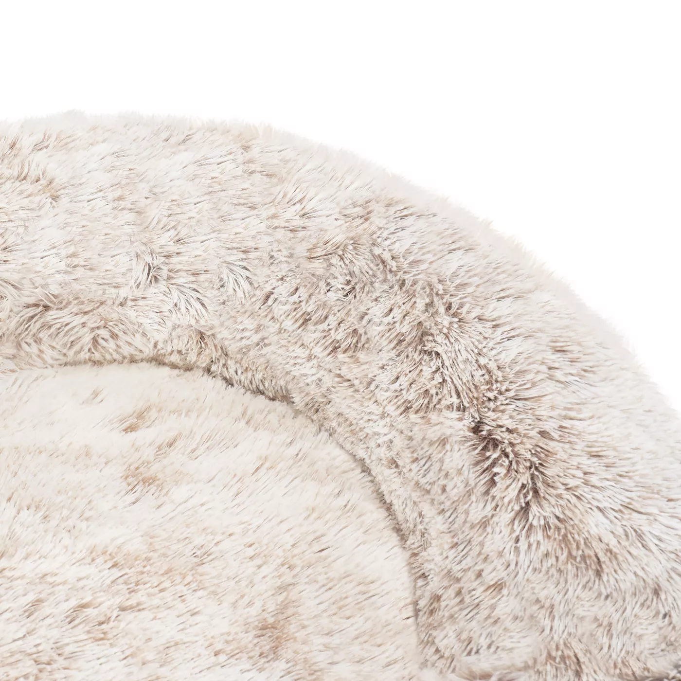 FurHaven Tan Calming Cuddler Donut Pet Bed