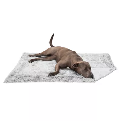 Product FurHaven Calming Long Faux Fur & Velvet Waterproof Dog Blanket