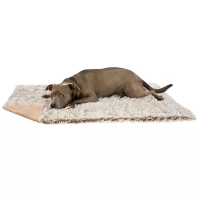 Product FurHaven Calming Long Faux Fur & Velvet Waterproof Dog Blanket