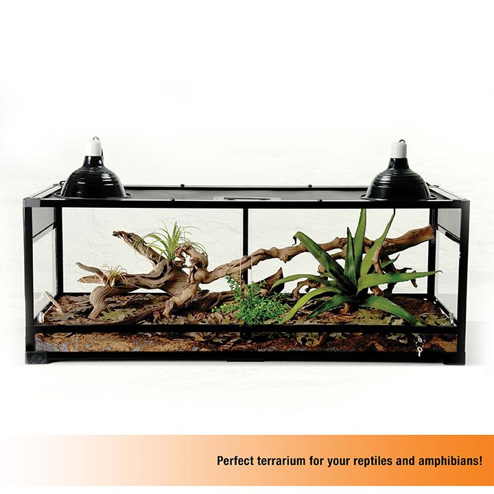 Zilla® QuickBuild Terrarium - Reptile Habitat Enclosure - 48 x 18 in - thumbnail 3