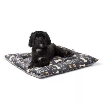 Product Top Paw Word & Bones Pillow Dog Bed