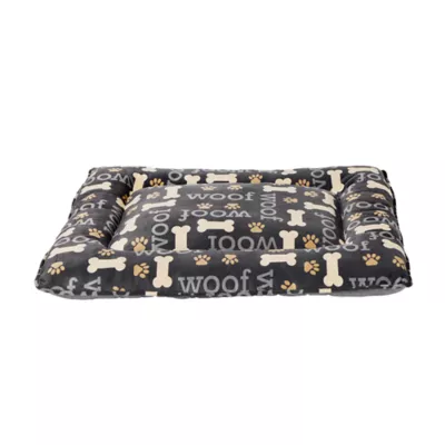 Product Top Paw Word & Bones Pillow Dog Bed