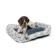 Product Top Paw Blue Dog Faces Cuddler Dog Bed