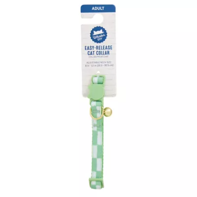 Whisker City® Green Checkered Cat Collar - Image 6