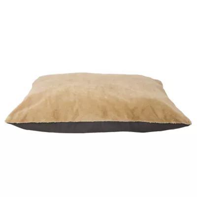 PetSmart Top Paw Tan Plush Pillow Dog Bed