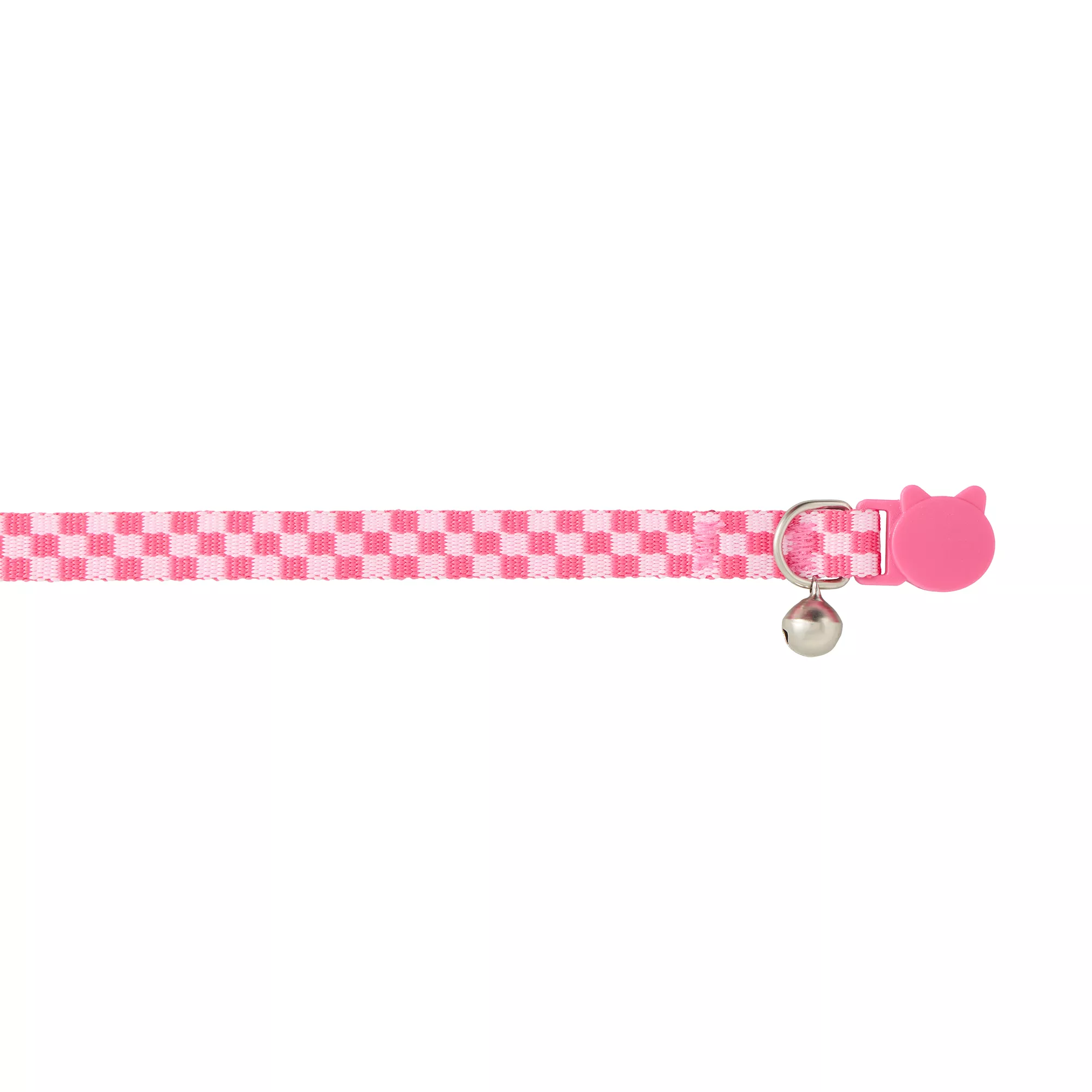 Whisker City Pink Checkered Cat Collar