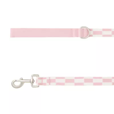 Product Top Paw Mauve Checkered Fashion Dog Leash