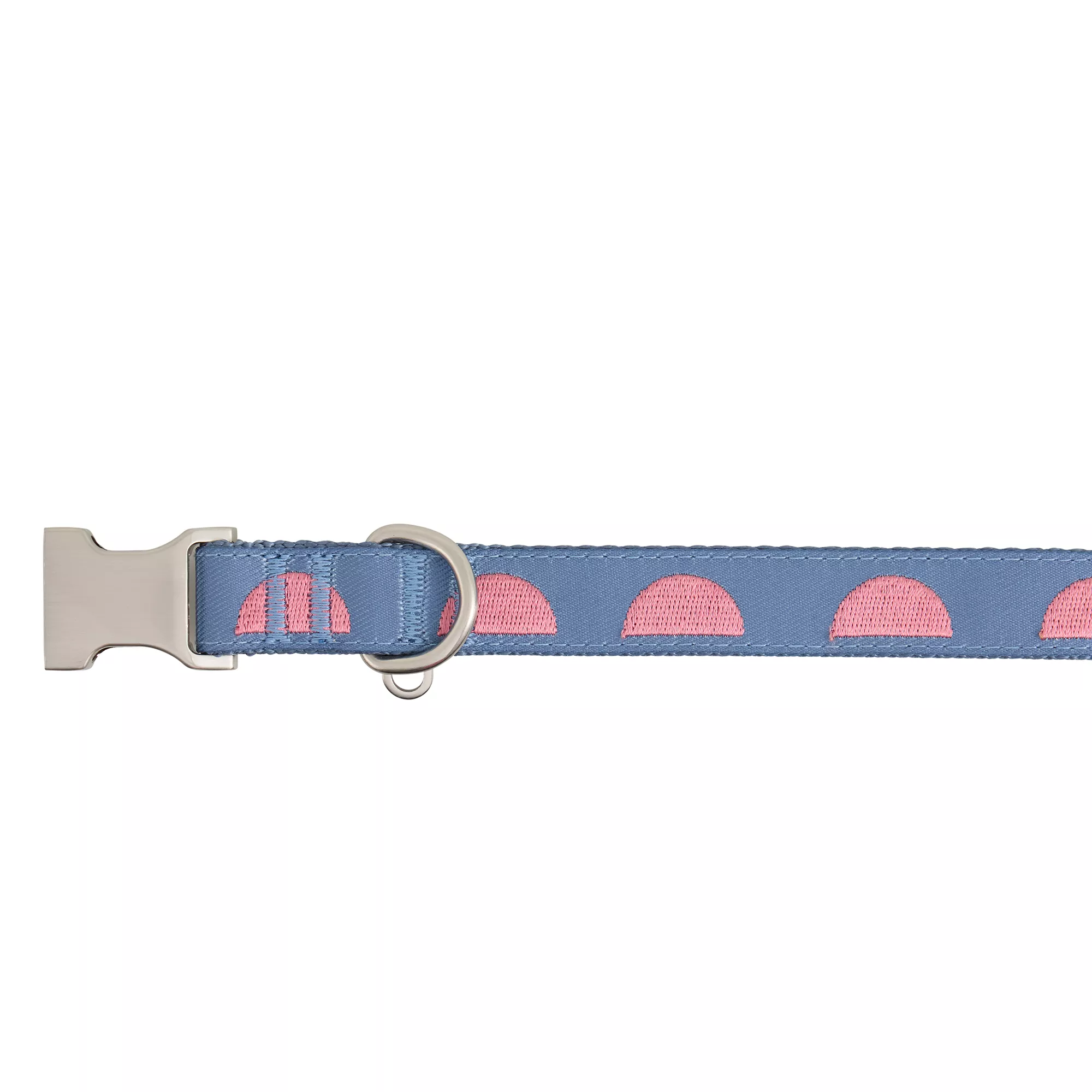 Top Paw Mauve Circles Fashion Dog Collar