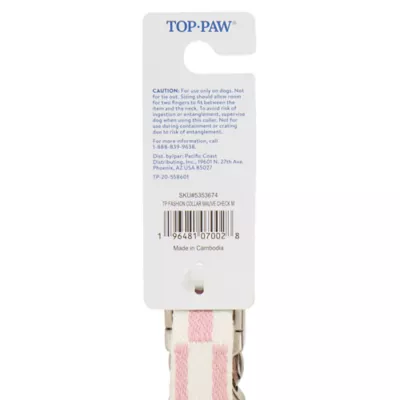 Product Top Paw® Checkered Fashion Dog Collar