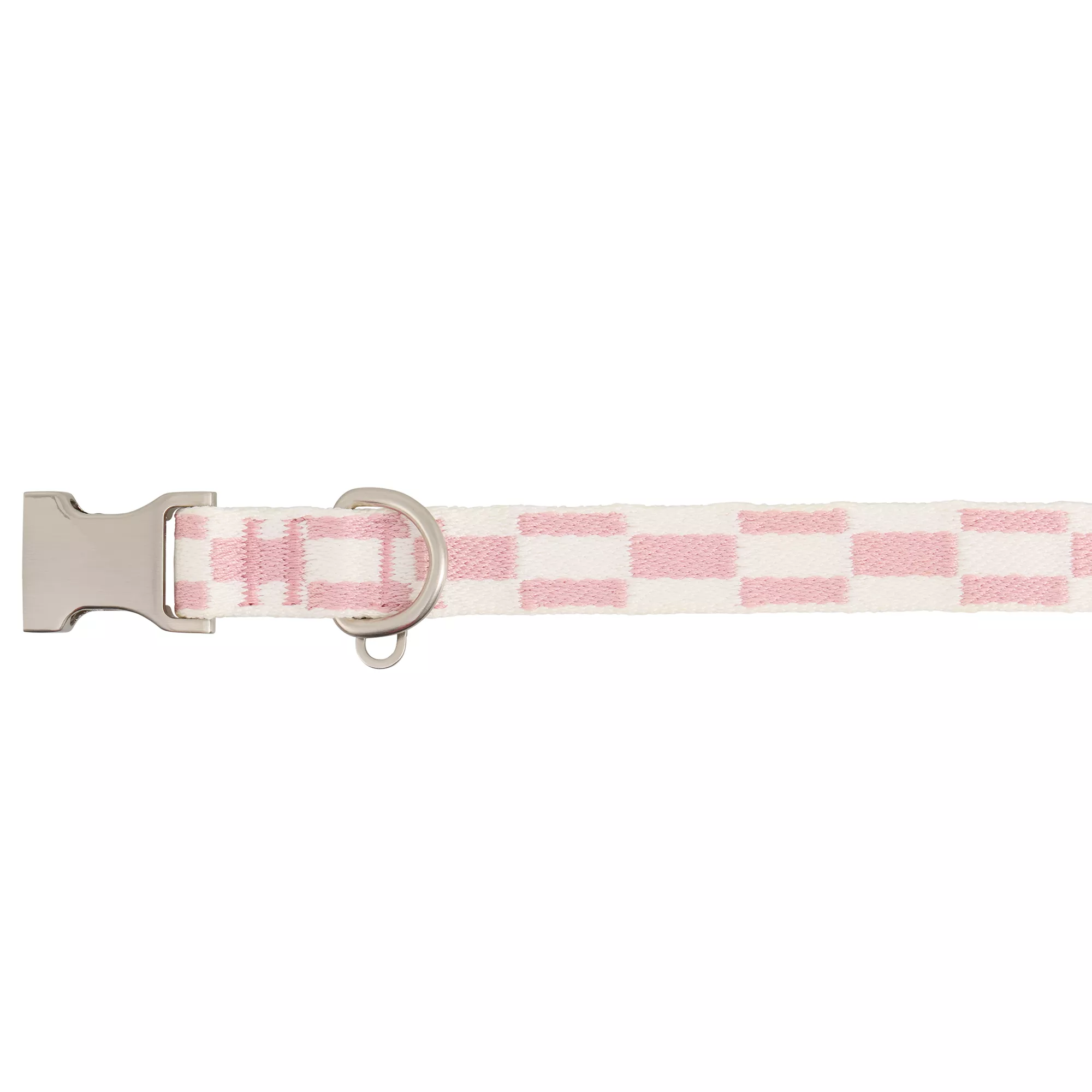 Top Paw Mauve Checkered Fashion Dog Collar