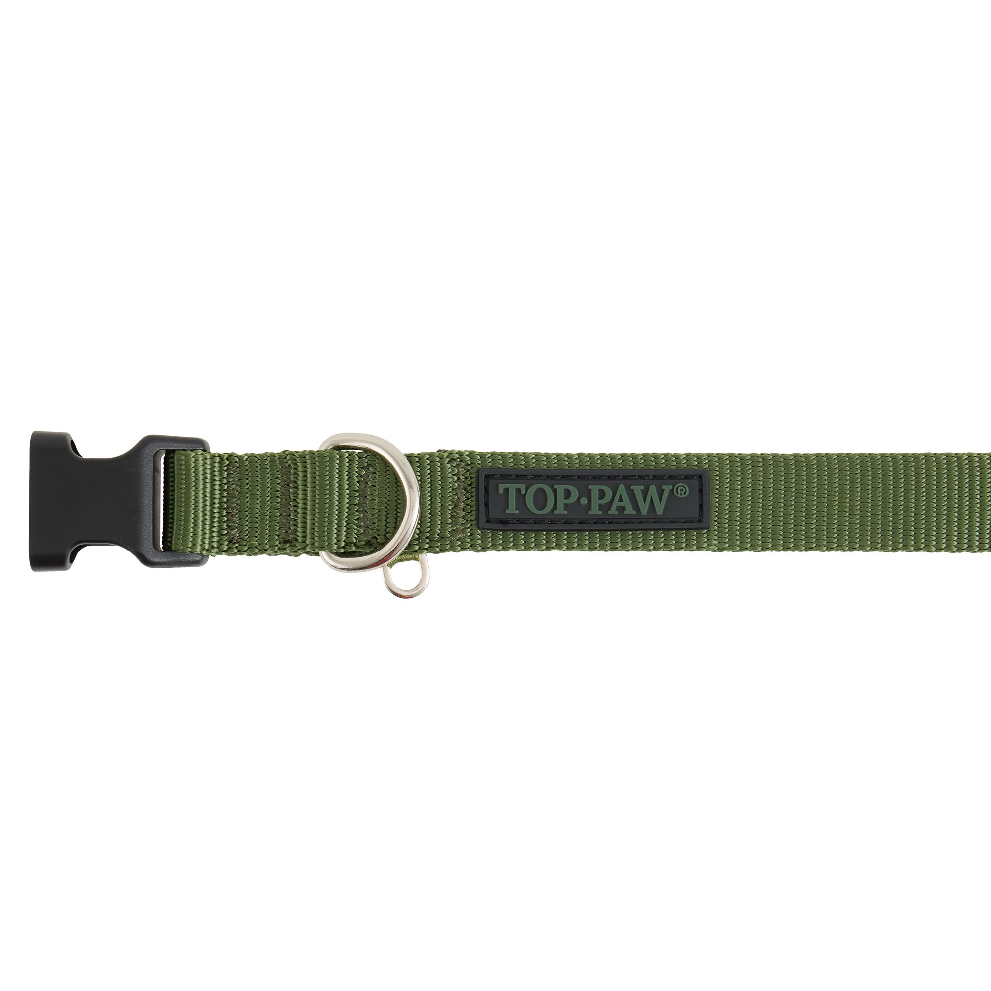 Olive green dog collar best sale