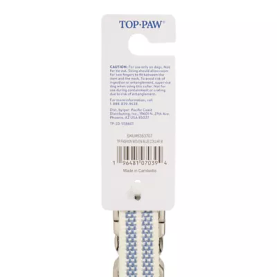 Product Top Paw® Woven Fashion Dog Collar