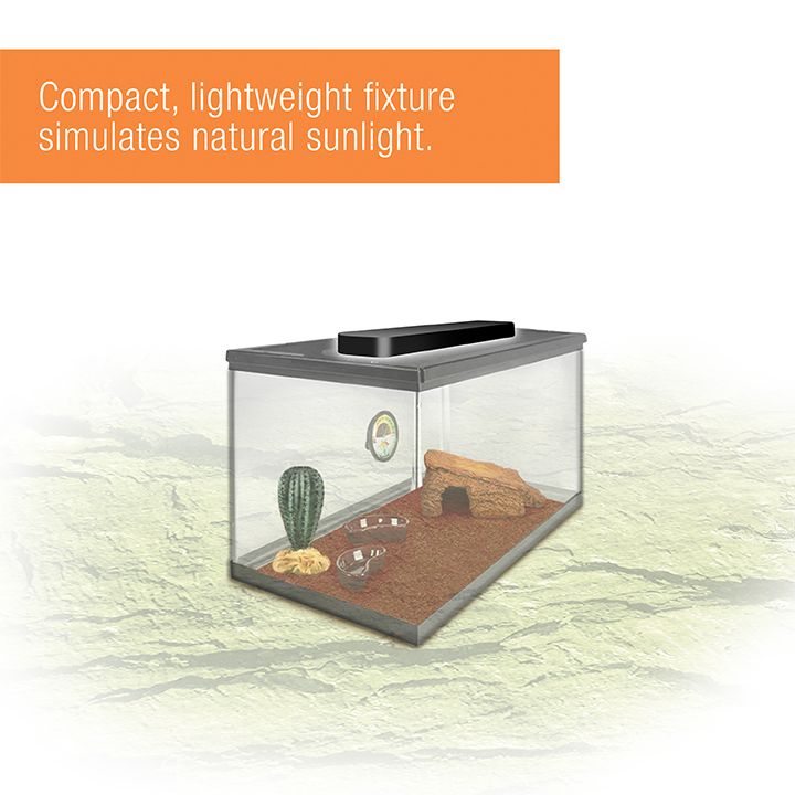 Zilla® Slimlines T8 Fluorescent Light Fixture Desert for Heat & UVB Bulbs - 18 in - thumbnail 3