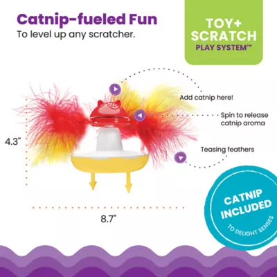 Product Catstages Spinning Catnip Scratch Toy