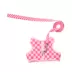 Whisker City® Pink Checkered Cat Harness and Leash Combo Set image thumbnail 1