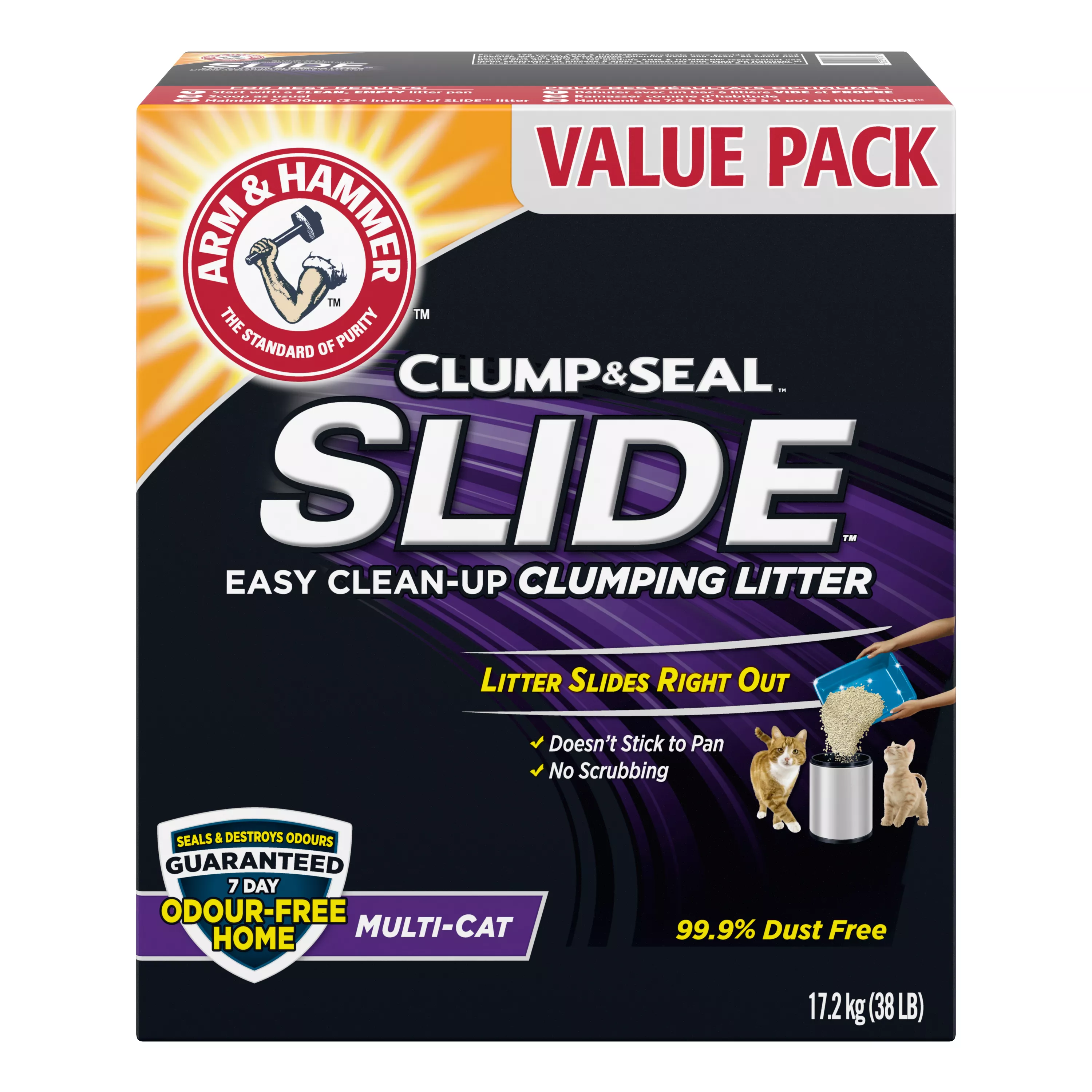 Arm & Hammer Slide Cat Litter - Clumping, Multi-Cat