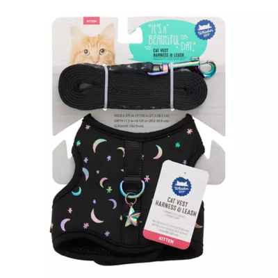 Product Whisker City Black Moon Kitten Harness and Leash Combo Set