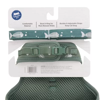 Product Whisker City Fish Foil Kitten Harness and Leash Combo Set