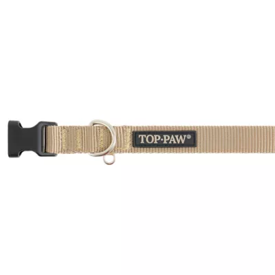 Product Top Paw Khaki Adjustable Dog Collar