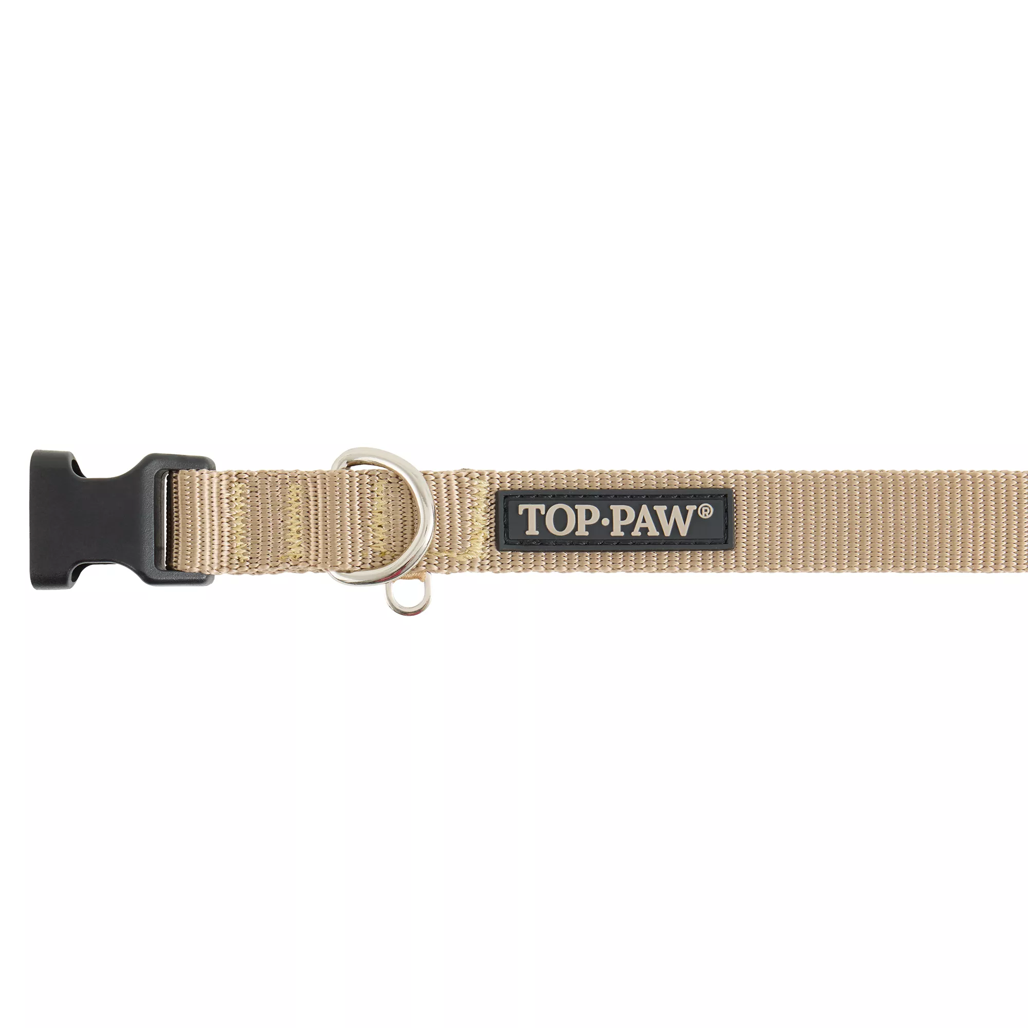 Top Paw Khaki Adjustable Dog Collar