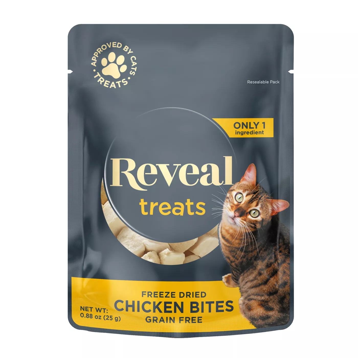 Reveal Freeze Dried Bites Cat Treats Grain Free .88 Oz